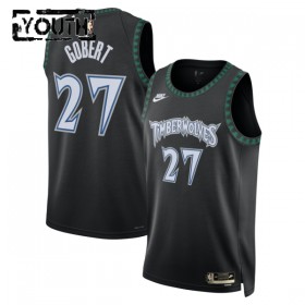 Minnesota Timberwolves Rudy Gobert Nike 2025-26 Classic Edition Musta Lasten Pelipaidat Swingman